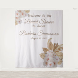 Tapeçaria de casamento de grama Pampa seca boho em