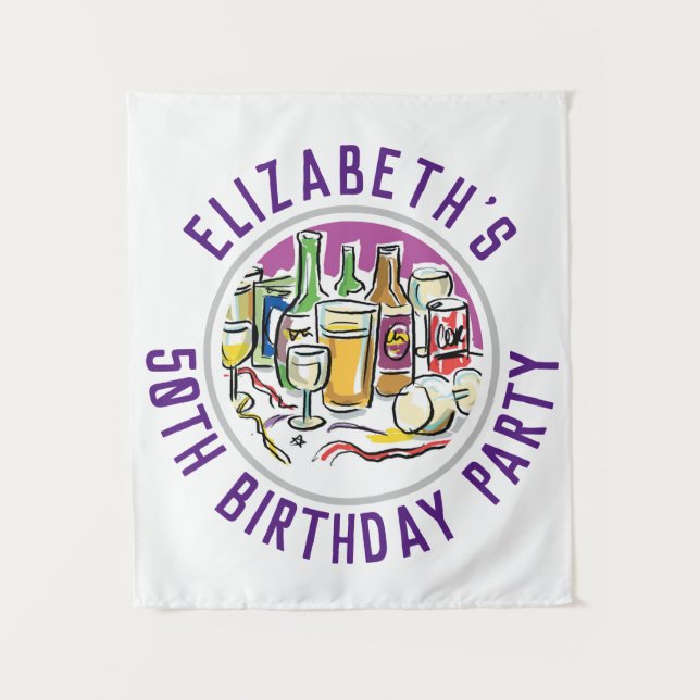 Tapeçaria de Celebração de Aniversário de 50 Anos (Frente)