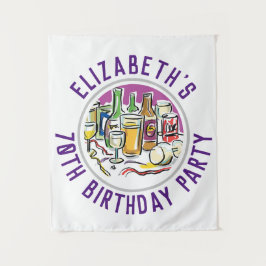 Tapeçaria de Celebração de Aniversário de 70 Anos