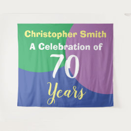 Tapeçaria de Celebração de Aniversário de 70 Anos