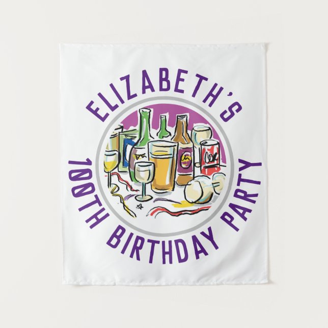 Tapeçaria de Celebração dos 100 Anos de Idade (Frente)