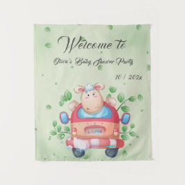 Tapeçaria de Chá de Bebê de Cordeiro Fofo