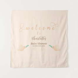 Tapeçaria de Chá de Bebê de Pombo Bebê Fofo