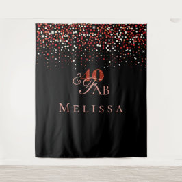 Tapeçaria de confete de aniversário de 40 anos (40