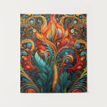 tapeçaria de decor boêmico