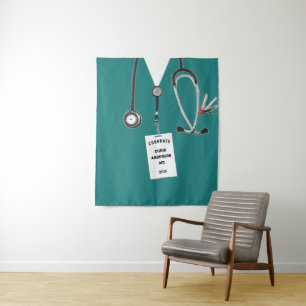 Tapeçaria de Estandarte de Formatura de Médico da