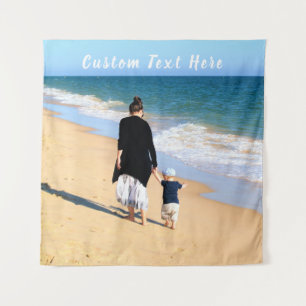 Tapeçaria de Foto Personalizada com Suas Fotos e T