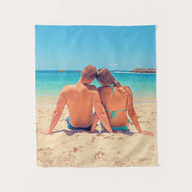 Tapeçaria de Foto Personalizada - Crie o Seu Própr (Frente)
