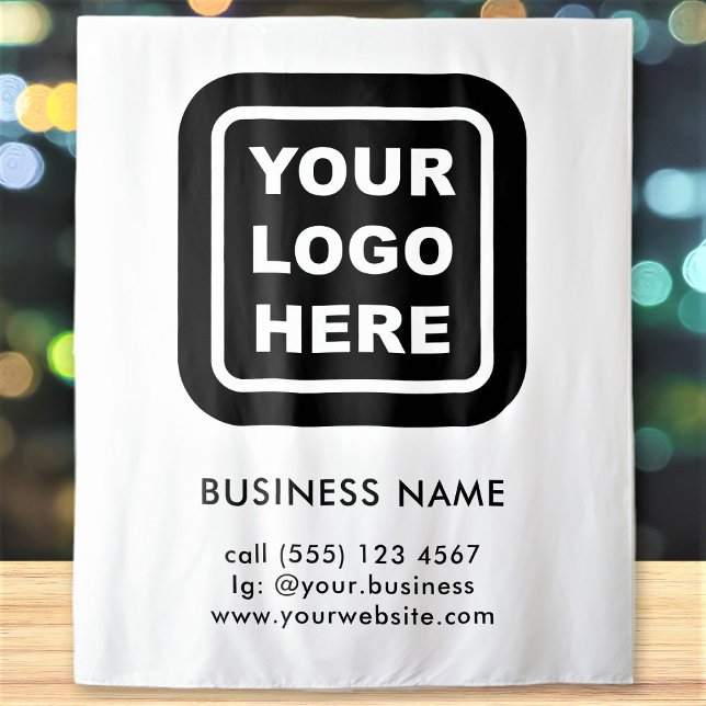 Tapeçaria de Fundo com Logo e Cor Personalizados p (Criador carregado)