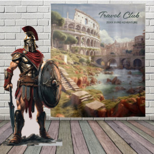 Tapeçaria de fundo de cena do Coliseu Romano Antig