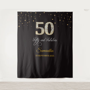 Tapeçaria de Fundo de Diamante para Festa de 50 An