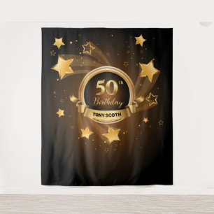 Tapeçaria de Fundo de Estandarte de Aniversário co