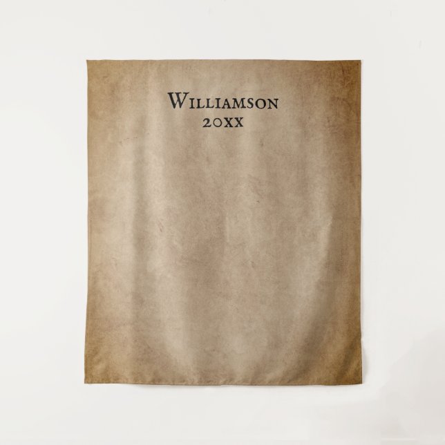 Tapeçaria de Fundo de Foto Vertical Antiga Vintage (Frente)