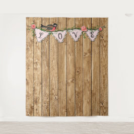 Tapeçaria de Fundo de Madeira Rústica para Fotos