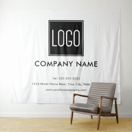 Tapeçaria de Logotipo Empresarial – Decoração de P