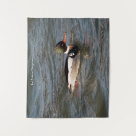 tapeçaria de Merganser vermelha