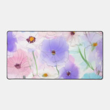 Tapeçaria de Mesa Floral em Aquarela Pastel