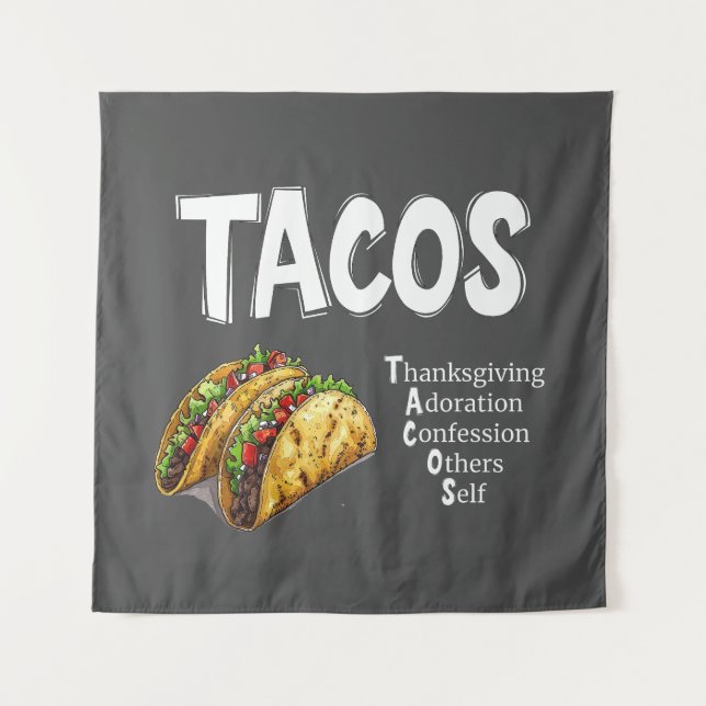 Tapeçaria de oração TACOS (Frente)