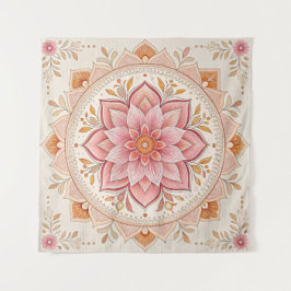 Tapeçaria de Parede Boho Elegante com Design Quadr