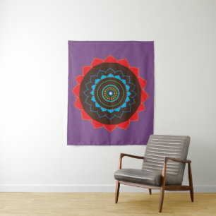 Tapeçaria de Parede de Arte Mandala