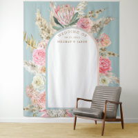 Tapeçaria de Parede de Casamento Floral Boêmio Mod