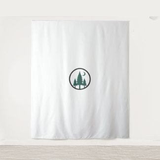 Tapeçaria de Parede Minimalista Floresta Luar Somb