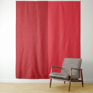 Tapeçaria de Parede Ruído Vermelho Tomate Dividido