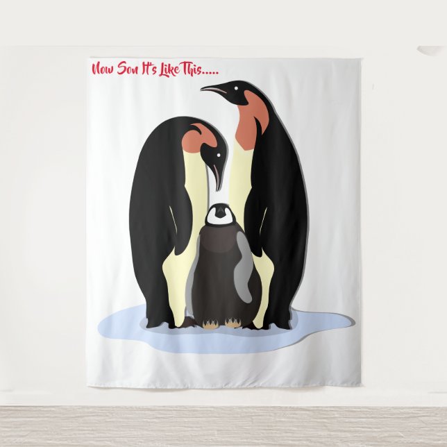 Tapeçaria de Pinguins (Frente)