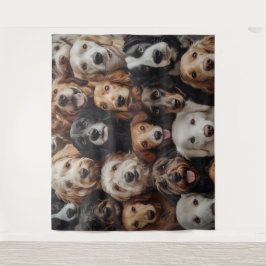 Tapeçaria de Rostos de Cachorro