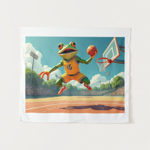 tapeçaria de Sapo de basquete