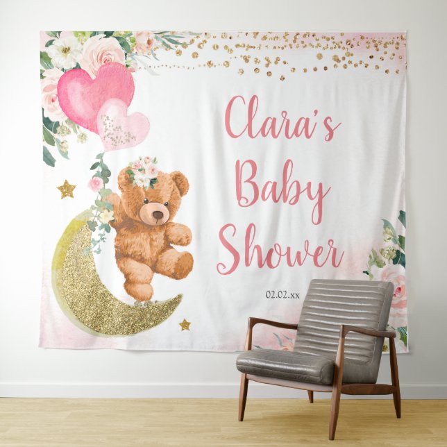 Tapeçaria de Sinal de Chuveiro de Bebê Balão de Ur (In Situ (Horizontal))