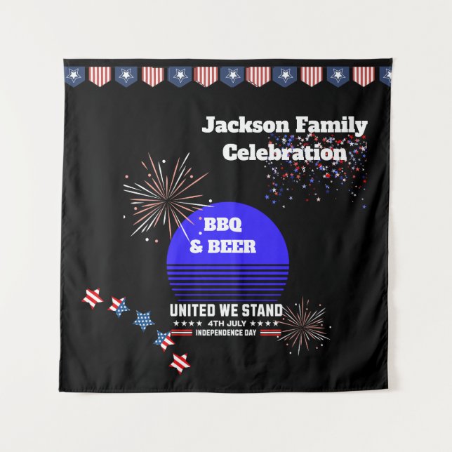 Tapeçaria do Dia da Independência, 4 de Julho (Frente)