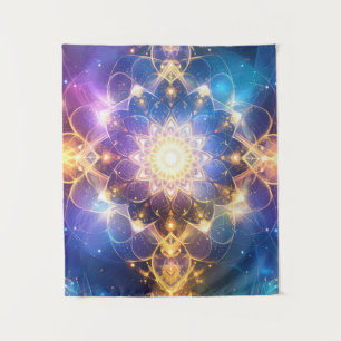 Tapeçaria do Lotus Mandala abstrato