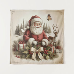 Tapeçaria do Papai Noel Vintage