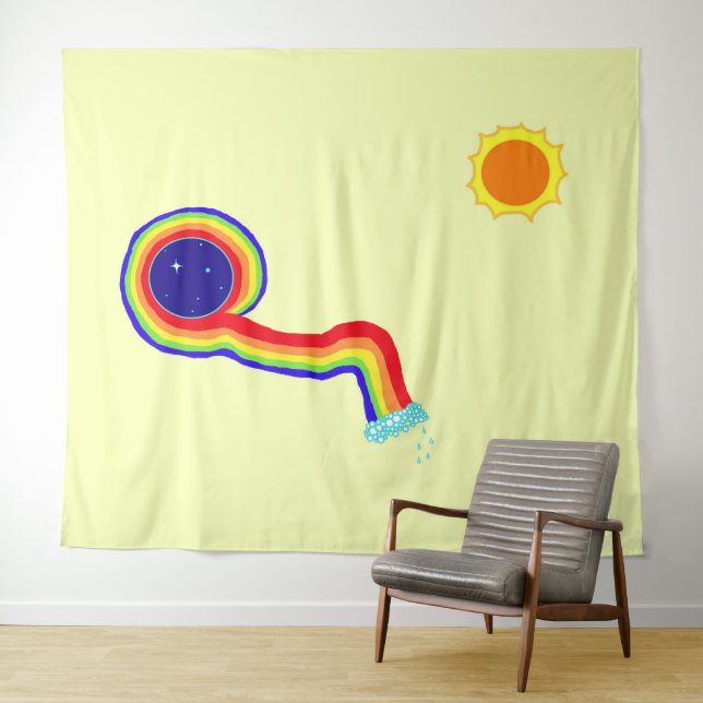 tapeçaria do Sky Dream (In Situ (Horizontal))