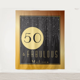 Tapeçaria Fab Gold Cool Fun para Aniversário de 50