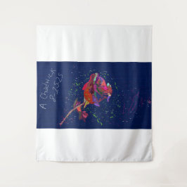 Tapeçaria Floral Colorida Vibrantemente