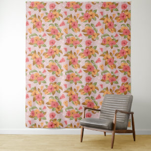 Tapeçaria floral feita sob encomenda bonita da