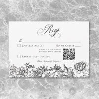 Tapeçaria Floral Preto e Branco Vintage Resposta p