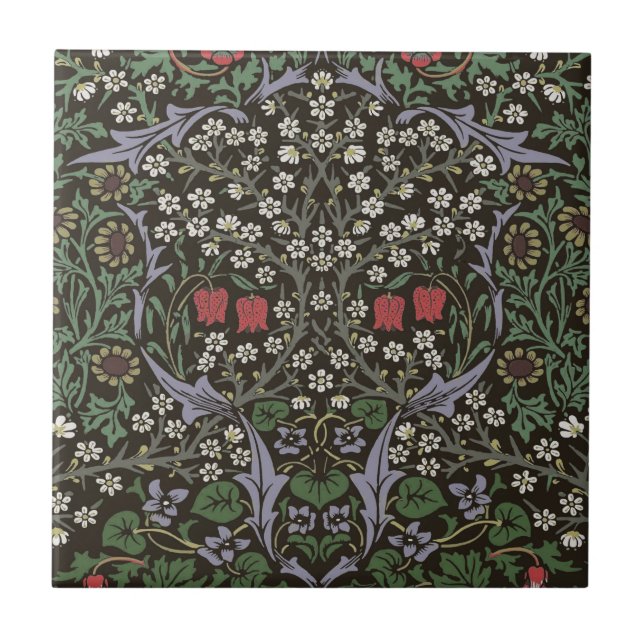 Tapeçaria Floral William Morris Blackthorn (Frente)