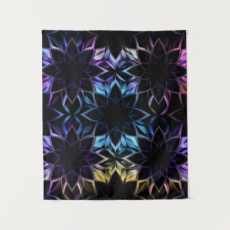 Tapeçaria Geométrica Iridescente Vibrante