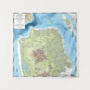 Tapeçaria - Mapa Topográfico e Batimétrico SF