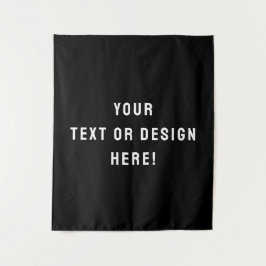 Tapeçaria Média Personalizada - Preta e Personaliz