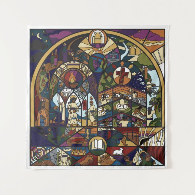 Tapeçaria Mural em Cor do Cheio (Frente)