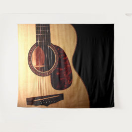 Tapeçaria Musical Country de Guitarra Acústica da