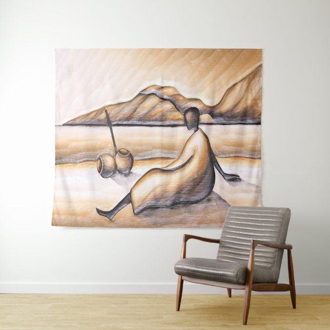 Tapeçaria na Paisagem Africana (In Situ (Horizontal))