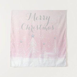 Tapeçaria na Terra das Maravilhas Rosa de Natal