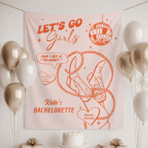 Tapeçaria Orange Rodeo Bachelorette Party Nash Bac