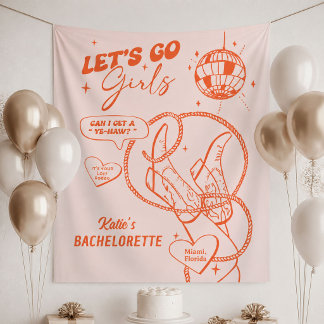 Tapeçaria Orange Rodeo Bachelorette Party Nash Bac