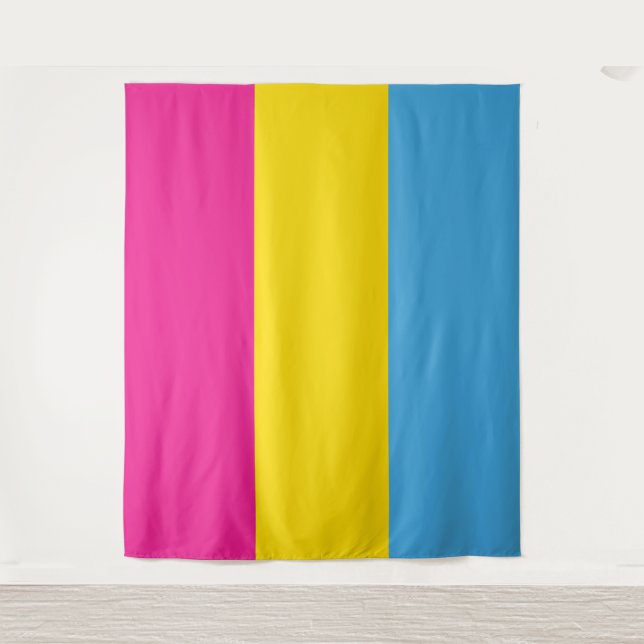 Tapeçaria Pansexual da parede da bandeira (extra (Frente)